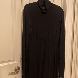 Linda Lundstrom Long Sleeve Black Dress